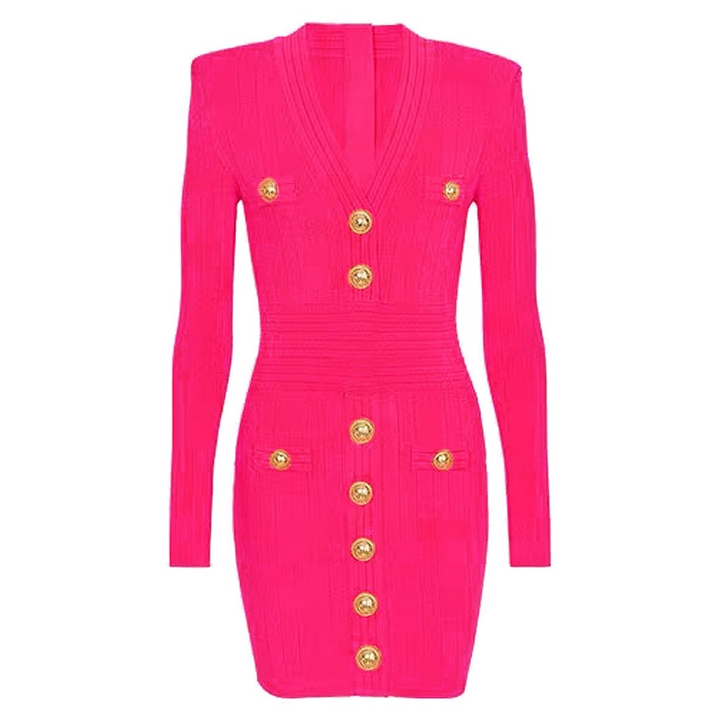 Marion Ribbed Knit Dress